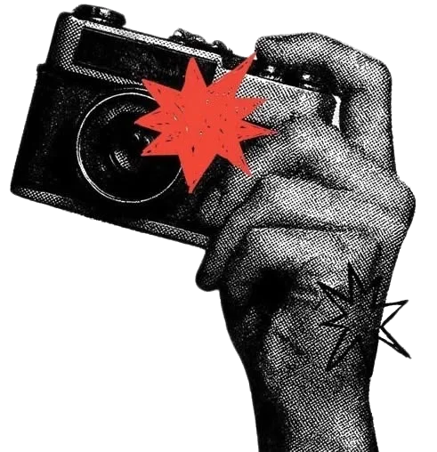Camera hand cutout